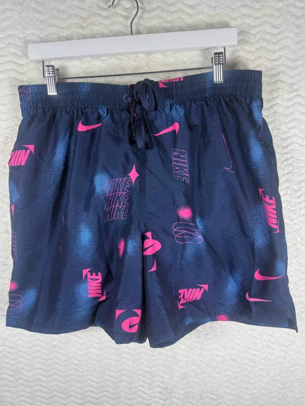 Nike 7-inch volley swim trunks in midnight navy